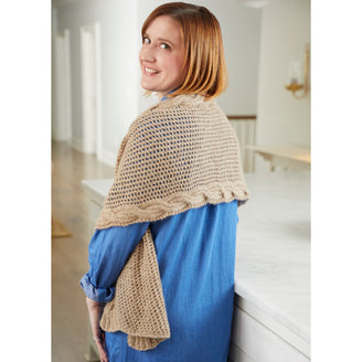 Valley Yarns Woodbridge Scarf/Wrap Knitting Pattern