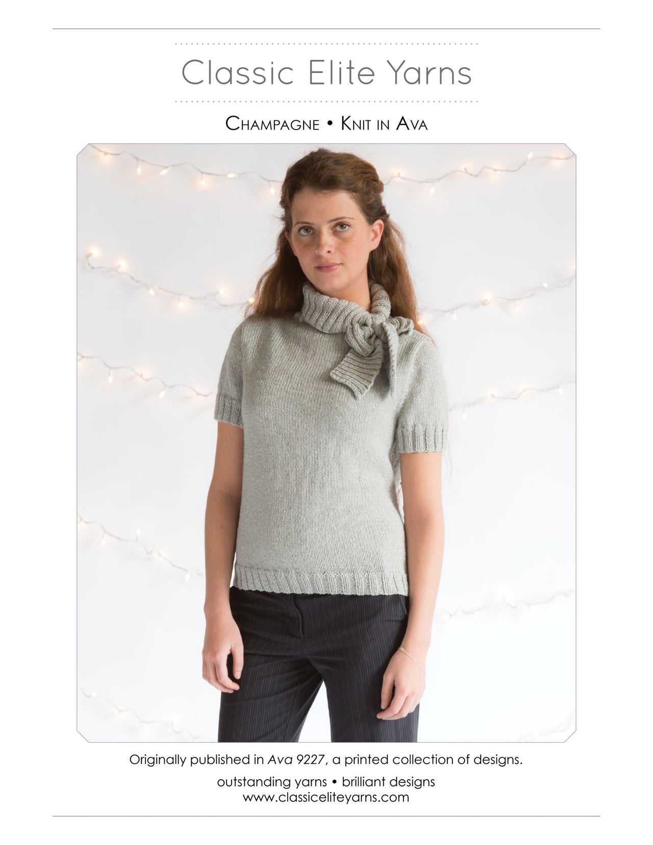 Classic Elite Yarns Champagne Jumper Knitting Pattern