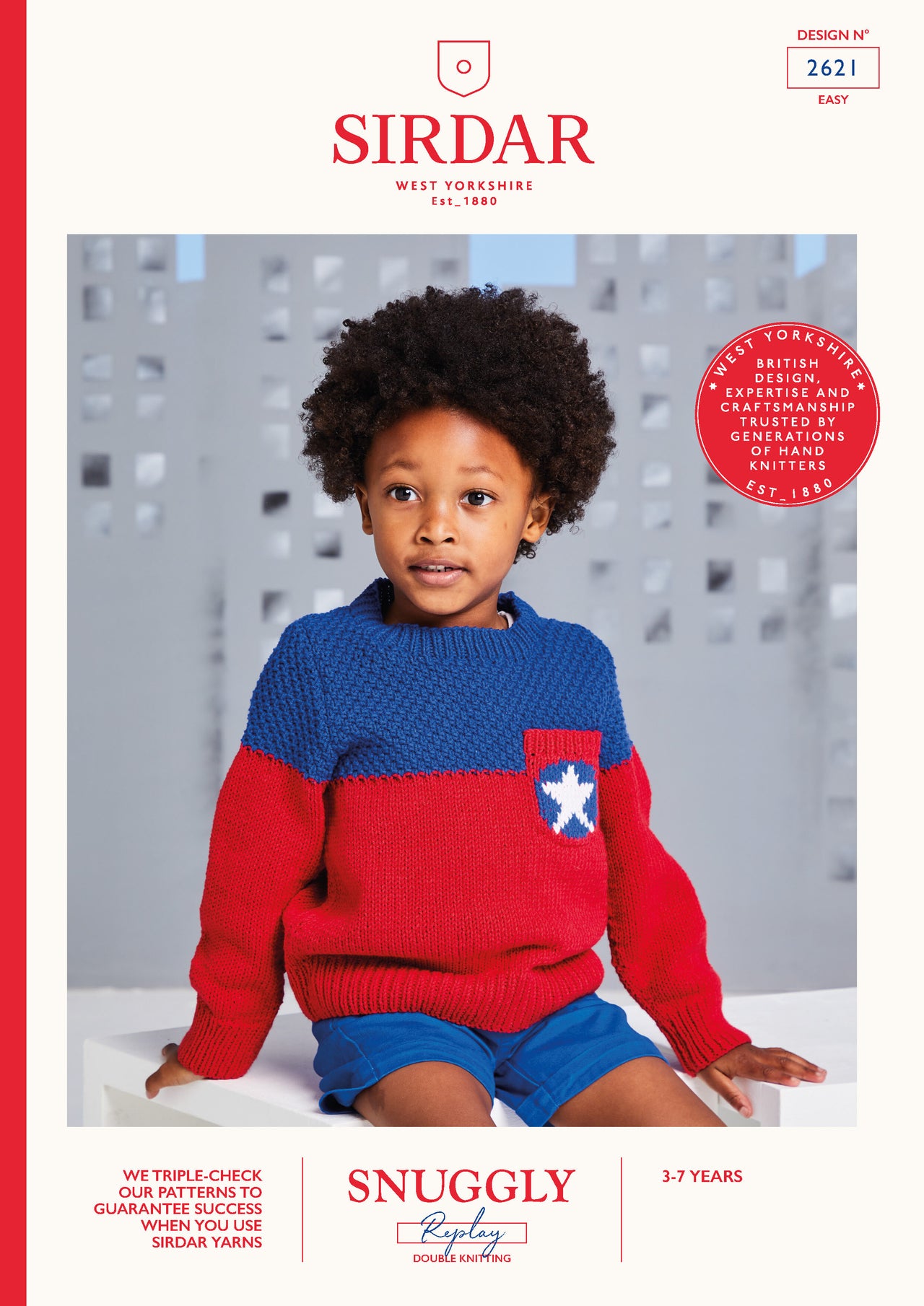 Sirdar Captain Five Star Sweater Jumper Knitting Pattern