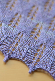 SweetGeorgia Lilac Leaves Shawl Wrap Knitting Pattern