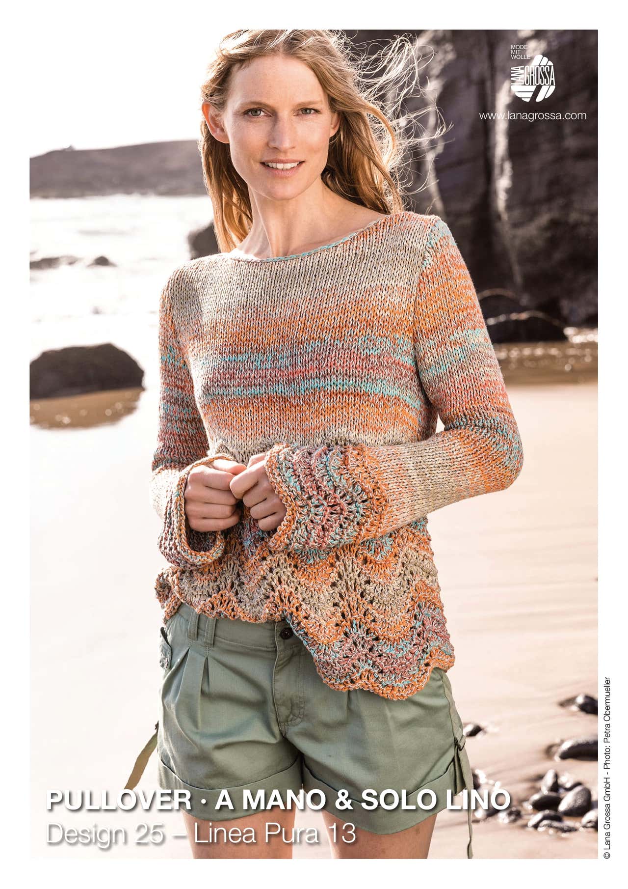 Lana Grossa Pullover Jumper Knitting Pattern