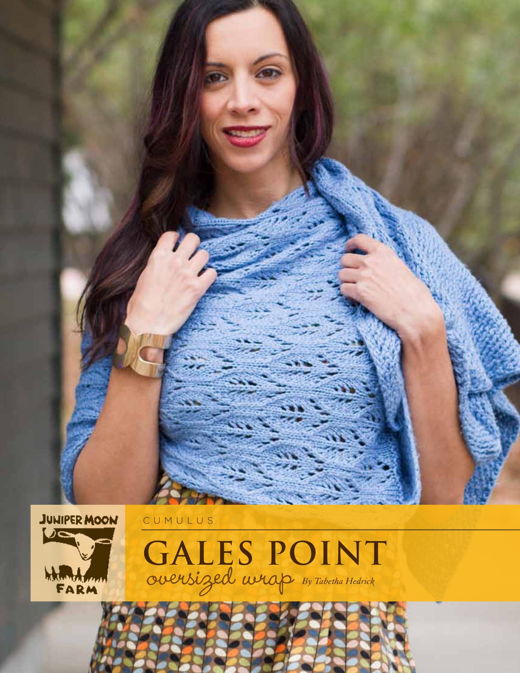 Juniper Moon Farm Gales Point Wrap Knitting Pattern