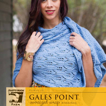 Juniper Moon Farm Gales Point Wrap Knitting Pattern