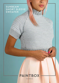 Paintbox Yarns Sunbeam Short Sleeve Jumper Knitting Pattern