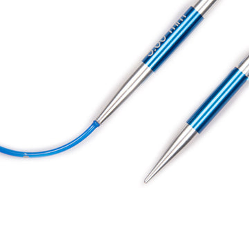 KnitPro Smartstix Blue Fixed Circular Needles 24" (1 Pair)