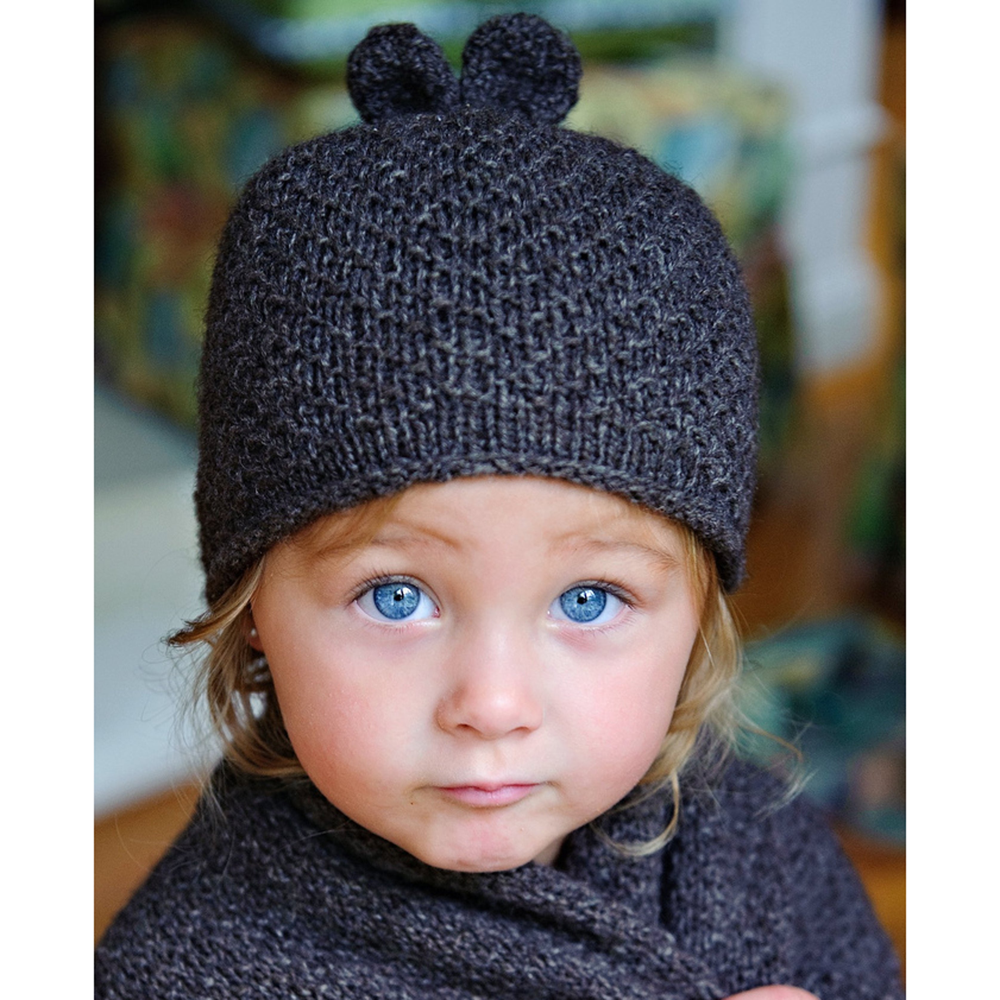 Tot Toppers Sugar Bear Set Blanket Knitting Pattern
