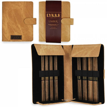 Lykke Birch Wood 6" Double Pointed Needles Set - Small Umber (US 0-5)