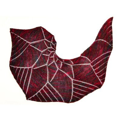Valley Yarns Burning Branch Shawl Knitting Pattern