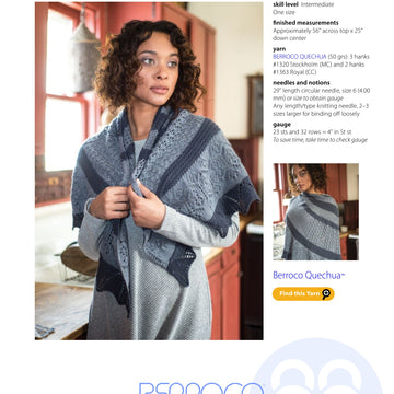 Berroco Chichima Wrap Knitting Pattern