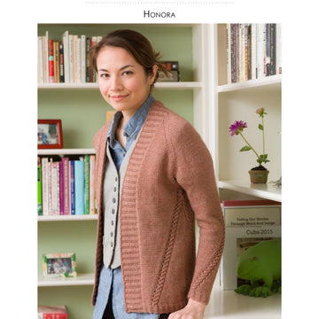 Classic Elite Yarns Honora Cardigan Knitting Pattern