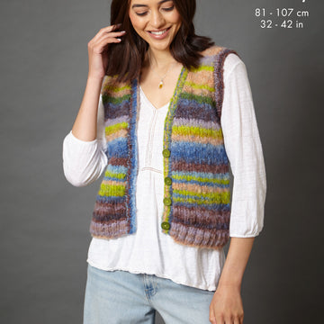 Waistcoat and Tank Top in King Cole Flair Chunky - 6382 - Leaflet