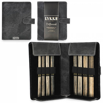 Lykke Birch Wood 6" Double Pointed Needles Set - Small Driftwood Grey (US 0-5)