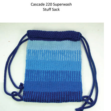 Boy's Stuff Sack Bag Knitting Pattern