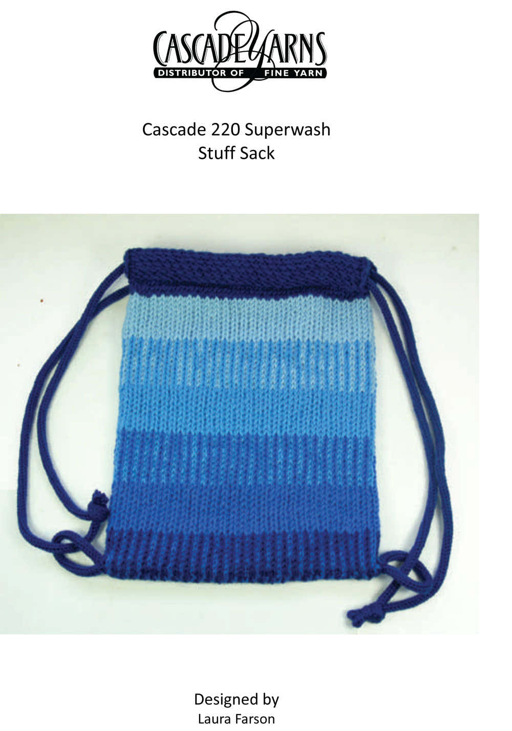 Boy's Stuff Sack Bag Knitting Pattern