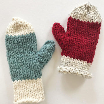 Color Block Mittens