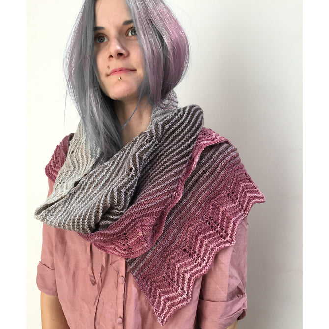 Freia Fine Handpaints Fletchling Shawl Knitting Pattern