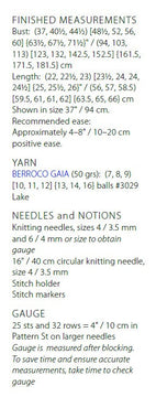 Berroco Vilamoura Jumper Knitting Pattern