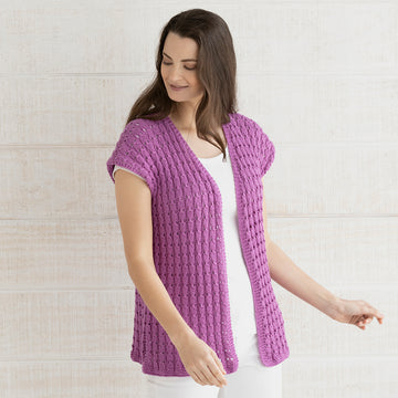 String Emilia Sleeveless Cardigan Knitting Pattern