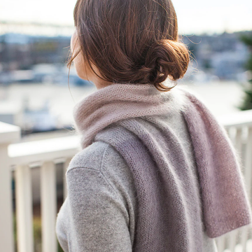 Churchmouse Studio Color Play Mohair Scarf & Wrap in Rowan Kidsilk Haze PDF