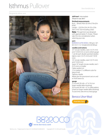 Berroco Isthmus Pullover PDF