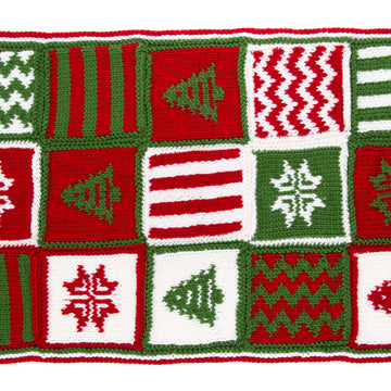 Deramores Festive Blanket by Sarah Murray Knitting Pattern