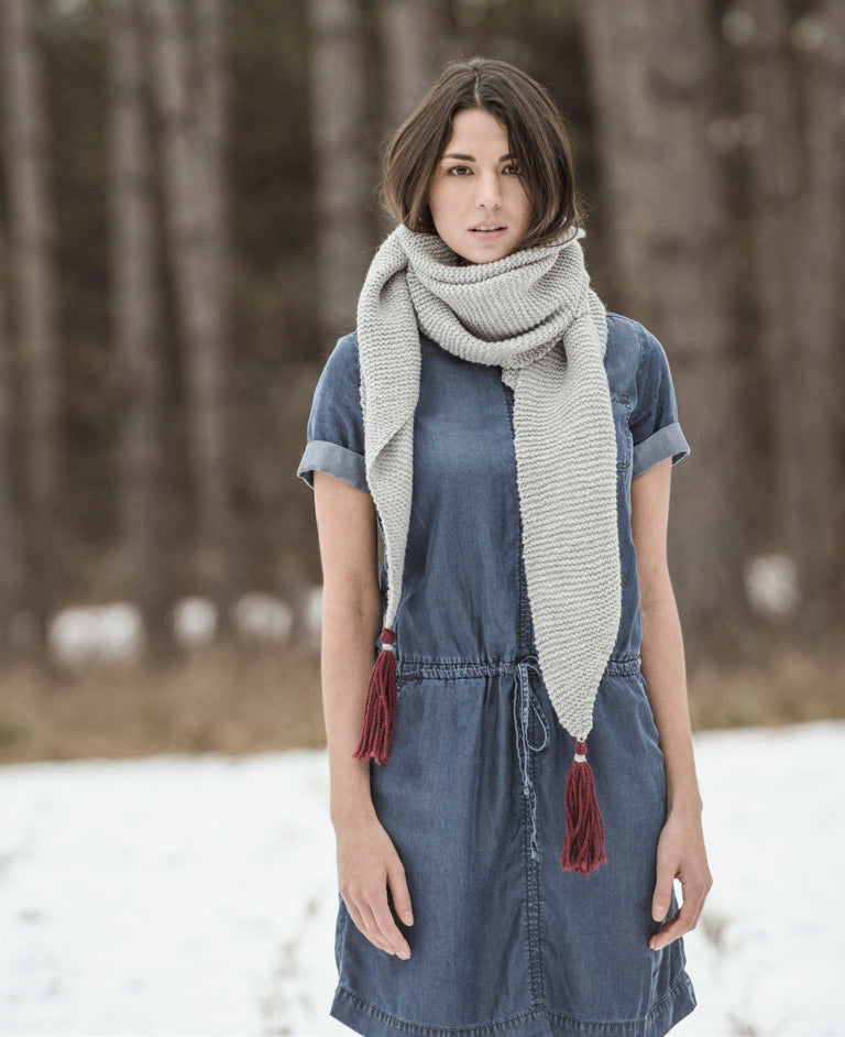 Blue Sky Fibers St. Cloud Scarf Knitting Pattern