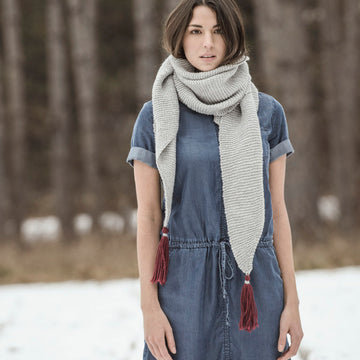 Blue Sky Fibers St. Cloud Scarf PDF