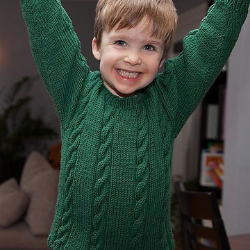 #22 Cable Sweaters- child's cardigan & pullover
