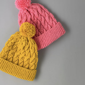 Paintbox Yarns Modern Cable Hat Knitting Pattern