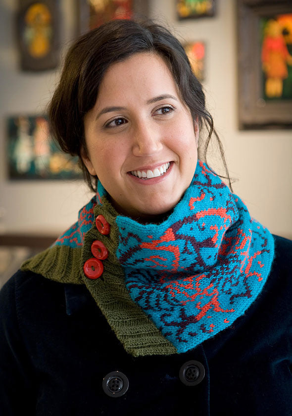 Winterfloral Cowl 2 Scarf Knitting Pattern