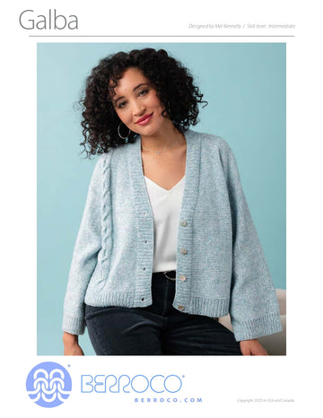 Galba Cardigan in Berroco Aurelia PDF