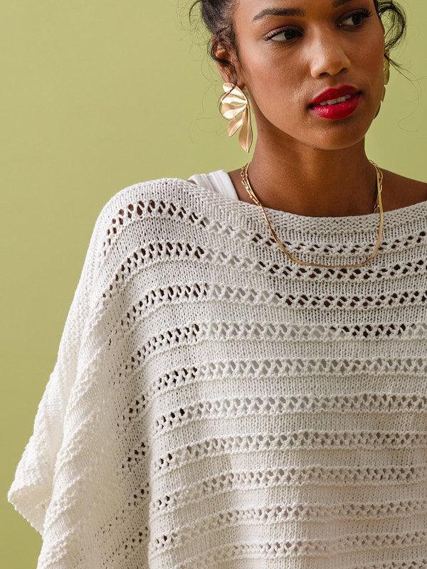 Marbella Poncho Cape Knitting Pattern