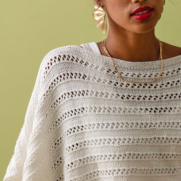 Marbella Poncho Cape Knitting Pattern