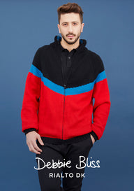 Debbie Bliss Chevron Zipped Jacket Knitting Pattern