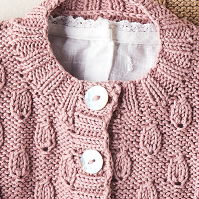 Sirdar Leaf Cardigan and Pullover Knitting Pattern