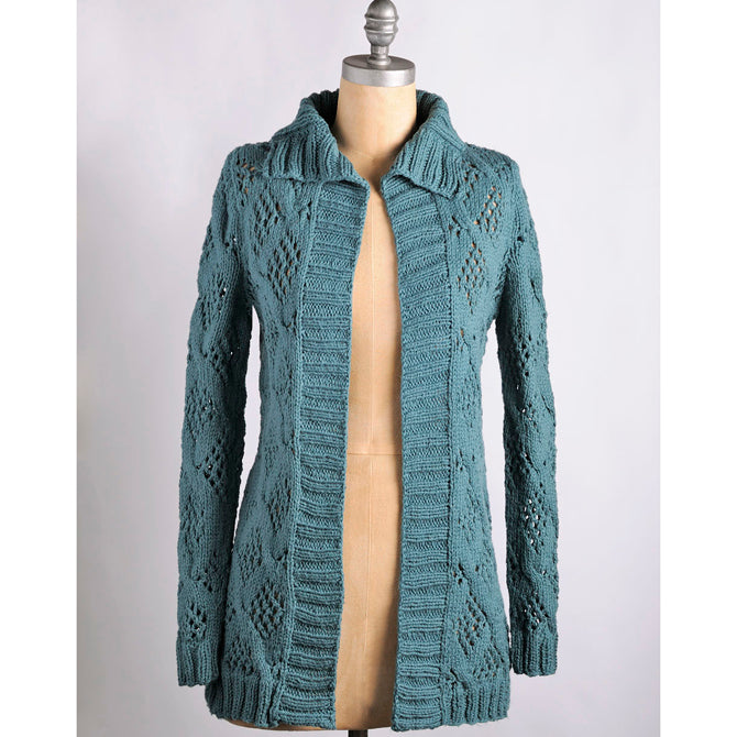 Blue Sky Fibers Afternoon Cardi Cardigan Knitting Pattern
