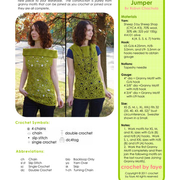 Crochet by Faye Sunflower Jumper Pattern