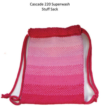 Girls Stuff Sack Bag Knitting Pattern