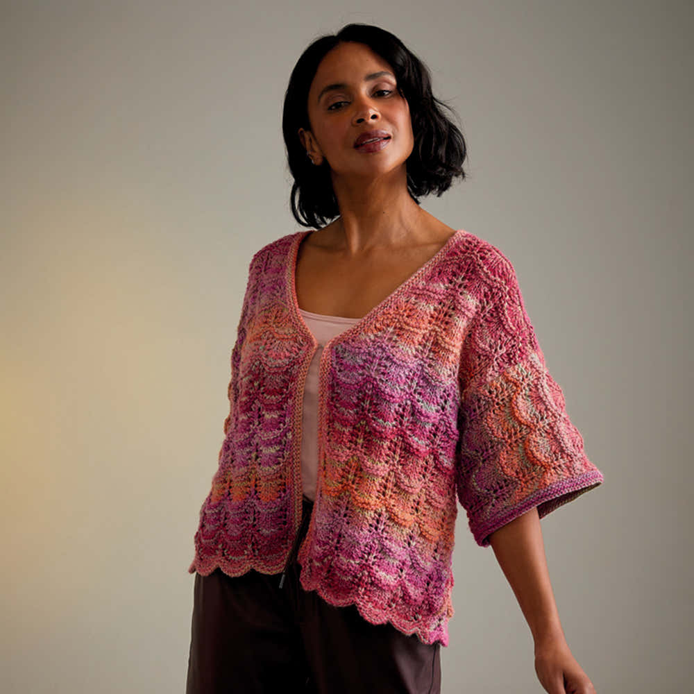Sirdar Hot House Flowers Cardigan Knitting Pattern