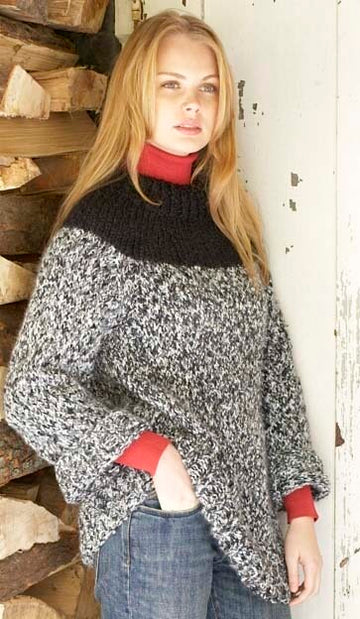 Classic Cachet Pullover in Lion Brand Homespun - 60295A PDF