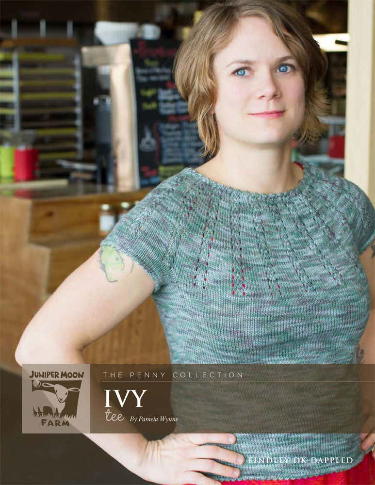 Ivy Laced Yoke Tee Top Knitting Pattern
