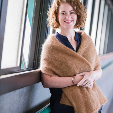 Churchmouse Studio AlexandraÃ¢â‚¬â„¢s Airplane Scarf in Rowan Kidsilk Mohair