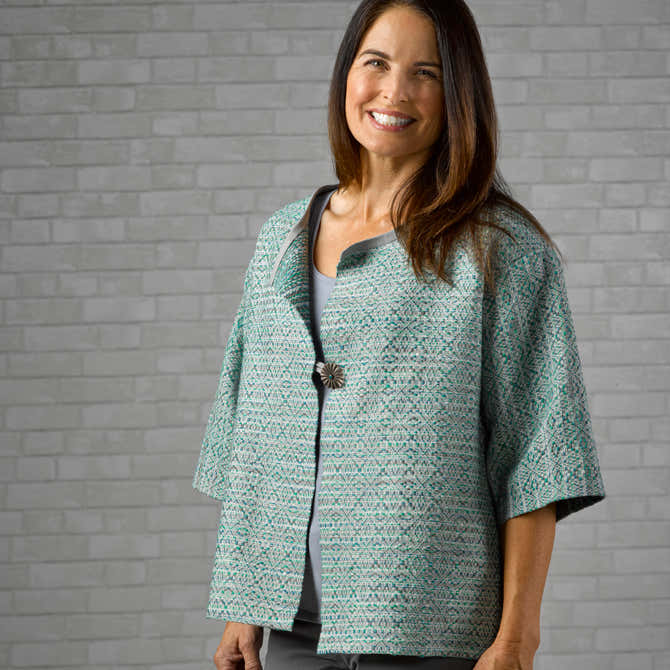 Valley Yarns #194 Overshot Jacket