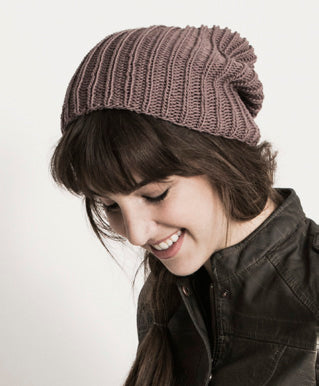 Angelia Slouch Hat Knitting Pattern