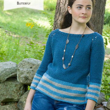 Classic Elite Yarns B Butterfly Knitting Pattern
