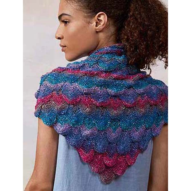 Lang PTO27-04 Triangular Shawl Wrap Knitting Pattern