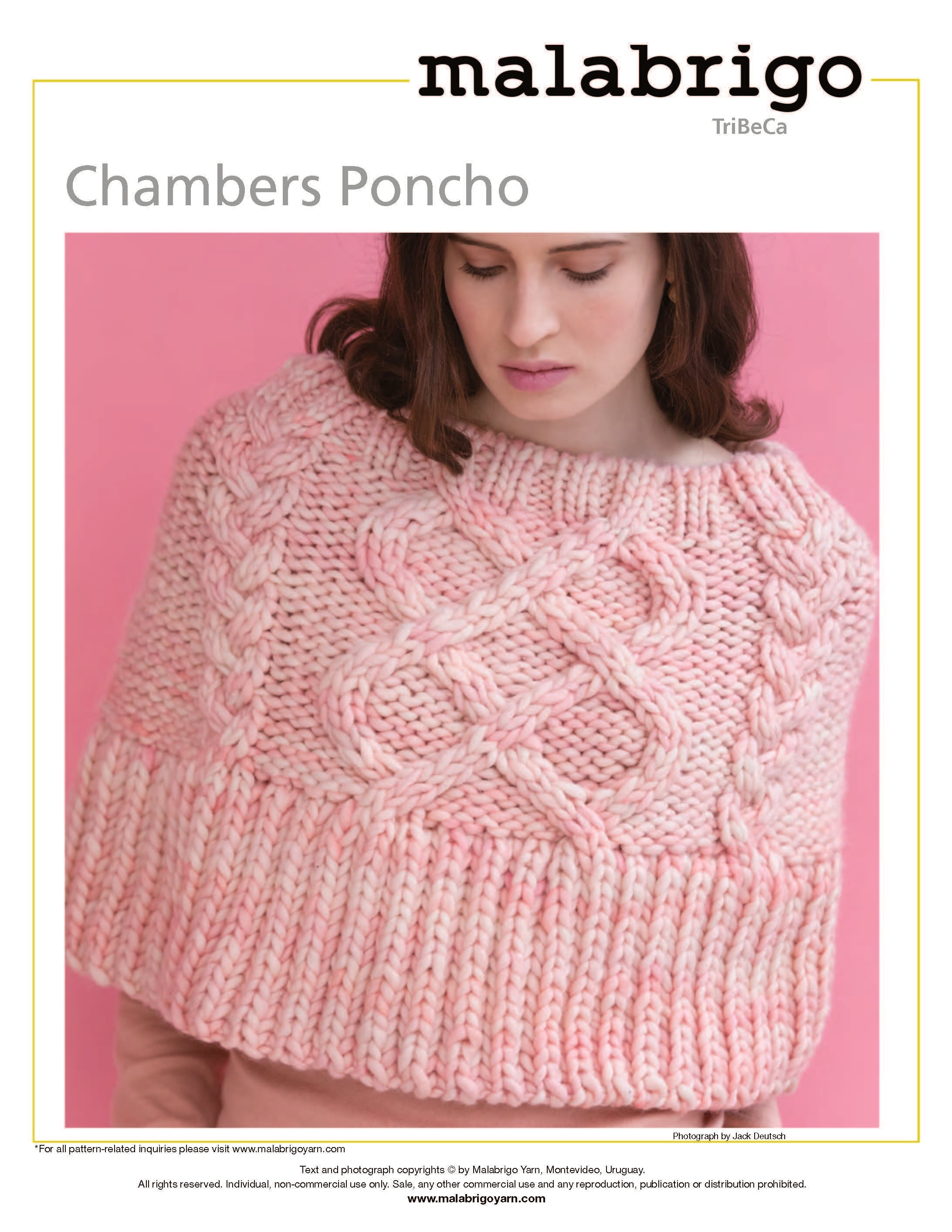 Chambers Poncho Cape Knitting Pattern