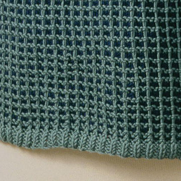 Waffle Stitch Pullover in 2 Sleeve Lengths #136