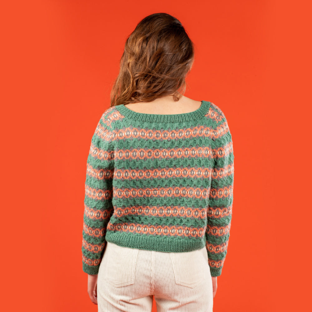 Paintbox Yarns Diamond Fairisle Sweater Knitting Pattern