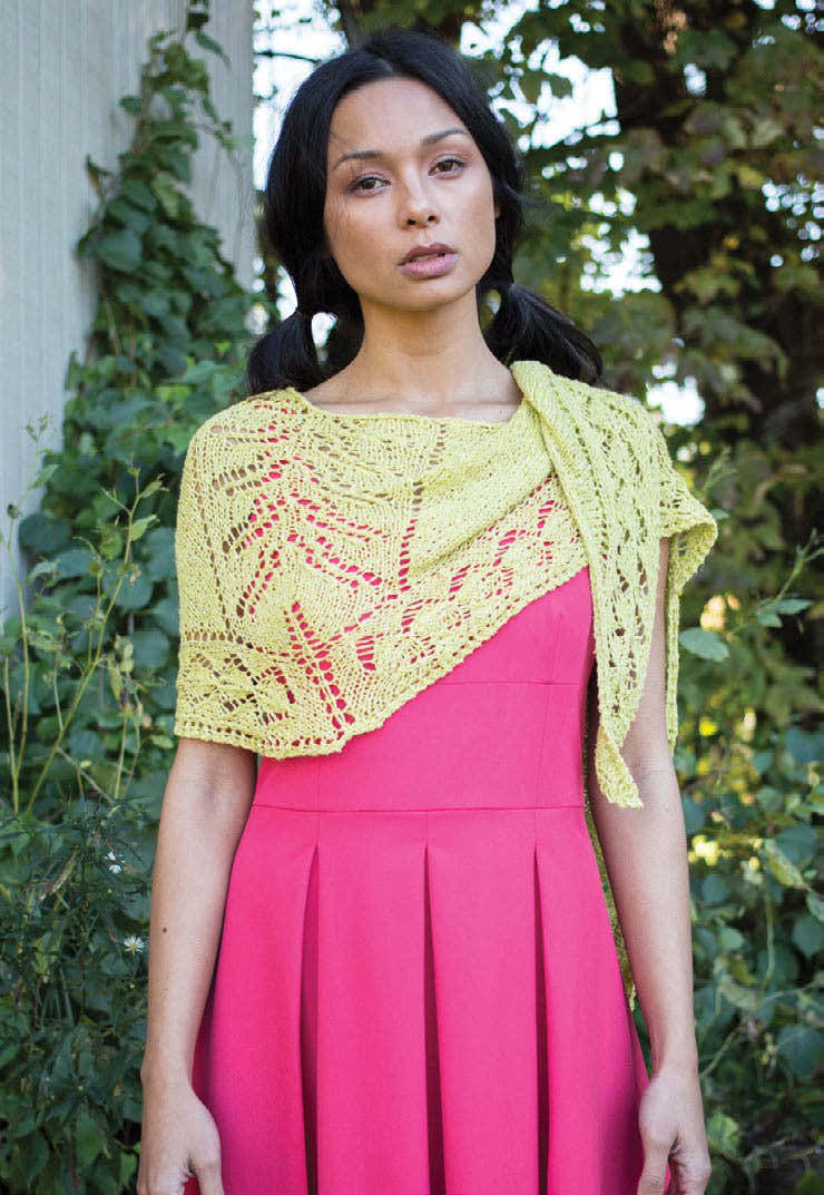 Parrotfish Shawl Scarf Knitting Pattern